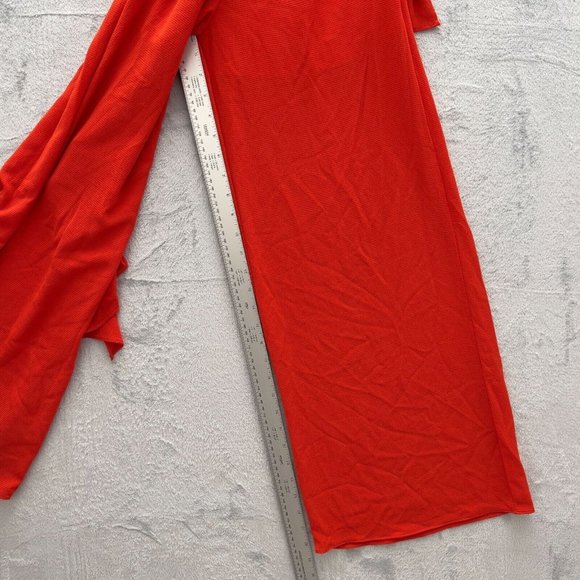 VICI Women Strapless Pocketed Wide Leg Jumpsuit Size Small Orange 2 - 0080 - Picture 5 of 10